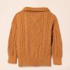 image:imageAmazon Essentials Boys and Toddlers QuarterZip CableKnit RelaxedFit Cotton SweaterCaramel