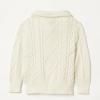 image:imageAmazon Essentials Boys and Toddlers QuarterZip CableKnit RelaxedFit Cotton SweaterEggshell White