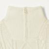 image:imageAmazon Essentials Boys and Toddlers QuarterZip CableKnit RelaxedFit Cotton SweaterEggshell White