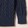 image:imageAmazon Essentials Boys and Toddlers QuarterZip CableKnit RelaxedFit Cotton SweaterNavy