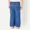 image:imageAmazon Essentials Baby Girls Soft Stretch RelaxedFit Wide Leg JeansMedium Blue Vintage