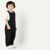 image:imageAmazon Essentials Unisex Babies Soft Stretch RegularFit Denim OverallsBlack Wash