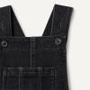 image:imageAmazon Essentials Unisex Babies Soft Stretch RegularFit Denim OverallsBlack Wash