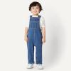 image:imageAmazon Essentials Unisex Babies Soft Stretch RegularFit Denim OverallsMedium Blue Vintage