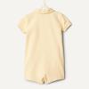 image:imageAmazon Essentials x Sofia Grainge Baby Boys Short Sleeve Cotton Polo Romper Pack of 2Light TanWhite