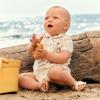 image:imageAmazon Essentials x Sofia Grainge Baby Boys Short Sleeve Cotton Polo Romper Pack of 2Light TanWhite