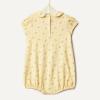 image:imageAmazon Essentials x Sofia Grainge Baby Girls Cotton Short Sleeve Romper with Peter Pan CollarDitsy FlowerIvory