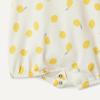 image:imageAmazon Essentials x Sofia Grainge Baby Girls Cotton Short Sleeve Romper with Peter Pan CollarLemonUneven Stripe