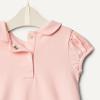 image:imageAmazon Essentials x Sofia Grainge Baby Girls Cotton Short Sleeve Romper with Peter Pan CollarLight PinkWhite