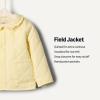 image:imageAmazon Essentials x Sofia Grainge Toddler and Baby Girls Midweight Quilted Field Jacket with RuffleButter Yellow