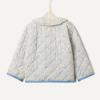 image:imageAmazon Essentials x Sofia Grainge Toddler and Baby Girls Midweight Quilted Field Jacket with RuffleIvory Blue Outlined Blooms