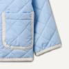image:imageAmazon Essentials x Sofia Grainge Toddler and Baby Girls Midweight Quilted Field Jacket with RuffleLight Blue