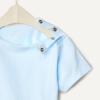 image:imageAmazon Essentials x Sofia Grainge Toddlers and Baby Boys Cotton Short Sleeve Crewneck TShirts Pack of 2Light BlueStripe