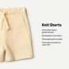 image:imageAmazon Essentials x Sofia Grainge Toddlers and Baby Boys PullOn Knit French Terry Shorts Pack of 2Pale YellowStripe