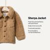 image:imageAmazon Essentials x Sofia Grainge Toddlers and Baby Boys Sherpa Fleece Overshirt JacketCamel