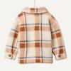 image:imageAmazon Essentials x Sofia Grainge Toddlers and Baby Boys Sherpa Fleece Overshirt JacketIvory Light Caramel Simple Plaid