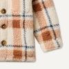 image:imageAmazon Essentials x Sofia Grainge Toddlers and Baby Boys Sherpa Fleece Overshirt JacketIvory Light Caramel Simple Plaid