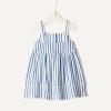 image:imageAmazon Essentials x Sofia Grainge Toddlers and Baby Girls Cotton Casual Fit and Flare DressBlue Stripe