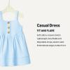 image:imageAmazon Essentials x Sofia Grainge Toddlers and Baby Girls Cotton Casual Fit and Flare DressLight Blue
