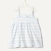 image:imageAmazon Essentials x Sofia Grainge Toddlers and Baby Girls Cotton Casual Fit and Flare DressPale Blue Bold Stripe