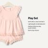 image:imageAmazon Essentials x Sofia Grainge Toddlers and Baby Girls Cotton Eyelet Top amp Shorts Play Set MultipacksLight Pink