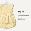 image:imageAmazon Essentials x Sofia Grainge Toddlers and Baby Girls Cotton Eyelet Top amp Shorts Play Set MultipacksLight Tan Ditsy Flower