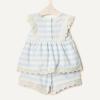 image:imageAmazon Essentials x Sofia Grainge Toddlers and Baby Girls Cotton Eyelet Top amp Shorts Play Set MultipacksPale Blue Bold Stripe