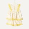 image:imageAmazon Essentials x Sofia Grainge Toddlers and Baby Girls Cotton Eyelet Top amp Shorts Play Set MultipacksYellow Floral