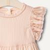image:imageAmazon Essentials x Sofia Grainge Toddlers and Baby Girls Woven Cotton Sateen Fit amp Flare Casual DressPeach Classic Stripe