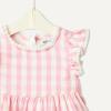 image:imageAmazon Essentials x Sofia Grainge Toddlers and Baby Girls Woven Cotton Sateen Fit amp Flare Casual DressPink Big Gingham
