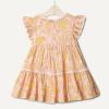 image:imageAmazon Essentials x Sofia Grainge Toddlers and Baby Girls Woven Cotton Sateen Fit amp Flare Casual DressShell Pink Ornate Paisley