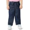 image:imageAmazon Essentials Baby Girls Soft Stretch RelaxedFit Wide Leg JeansDark Wash