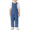 image:imageAmazon Essentials Unisex Babies Soft Stretch RegularFit Denim OverallsMedium Blue Vintage