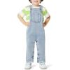 image:imageAmazon Essentials Unisex Babies Soft Stretch RegularFit Denim OverallsStone Light Wash