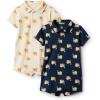 image:imageAmazon Essentials x Sofia Grainge Baby Boys Short Sleeve Cotton Polo Romper Pack of 2Elephants