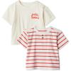 image:imageAmazon Essentials x Sofia Grainge Toddlers and Baby Boys Cotton Short Sleeve Crewneck TShirts Pack of 2Petit SoleilUneven Stripe