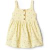 image:imageAmazon Essentials x Sofia Grainge Toddlers and Baby Girls Cotton Casual Fit and Flare DressLight Tan Ditsy Flower