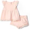 image:imageAmazon Essentials x Sofia Grainge Toddlers and Baby Girls Cotton Eyelet Top amp Shorts Play Set MultipacksLight Pink