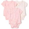 image:imageAmazon Essentials x Sofia Grainge Unisex Babies Side Snap Short Sleeve BodysuitDelicate FloralIvoryPink