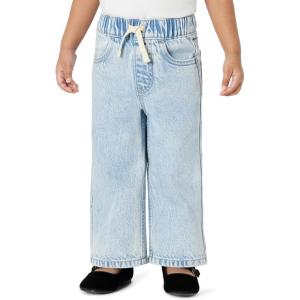 image:imageAmazon Essentials Baby Girls Soft Stretch RelaxedFit Wide Leg JeansClassic Light Wash