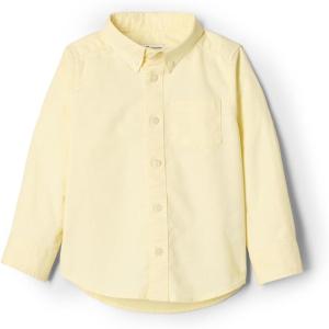 image:imageAmazon Essentials x Sofia Grainge Toddler and Baby Boys Stretch Oxford Collar ShirtButter Yellow