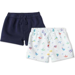 image:imageAmazon Essentials x Sofia Grainge Toddlers and Baby Boys PullOn Knit French Terry Shorts Pack of 2BeachNavy