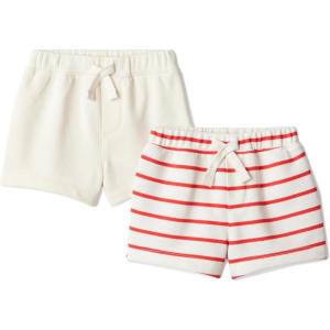 image:imageAmazon Essentials x Sofia Grainge Toddlers and Baby Boys PullOn Knit French Terry Shorts Pack of 2Petit SoleilUneven Stripe