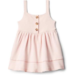 image:imageAmazon Essentials x Sofia Grainge Toddlers and Baby Girls Cotton Casual Fit and Flare DressLight Pink