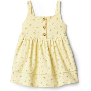 image:imageAmazon Essentials x Sofia Grainge Toddlers and Baby Girls Cotton Casual Fit and Flare DressLight Tan Ditsy Flower