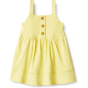 image:imageAmazon Essentials x Sofia Grainge Toddlers and Baby Girls Cotton Casual Fit and Flare DressLight Yellow