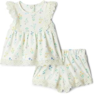 image:imageAmazon Essentials x Sofia Grainge Toddlers and Baby Girls Cotton Eyelet Top amp Shorts Play Set MultipacksIvory Bouquet