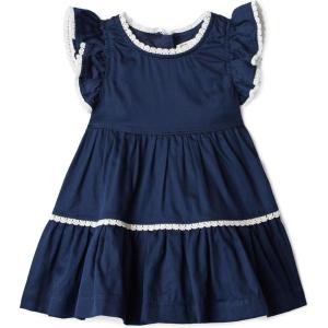 image:imageAmazon Essentials x Sofia Grainge Toddlers and Baby Girls Woven Cotton Sateen Fit amp Flare Casual DressNavy
