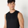 image:imageAmazon Essentials Mens Active Quick Dry MoistureWicking Tech Stretch Lightweight Sleeveless Muscle Shirt MultipacksBlackHeather Graphite