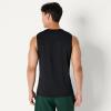 image:imageAmazon Essentials Mens Active Quick Dry MoistureWicking Tech Stretch Lightweight Sleeveless Muscle Shirt MultipacksBlackHeather Graphite